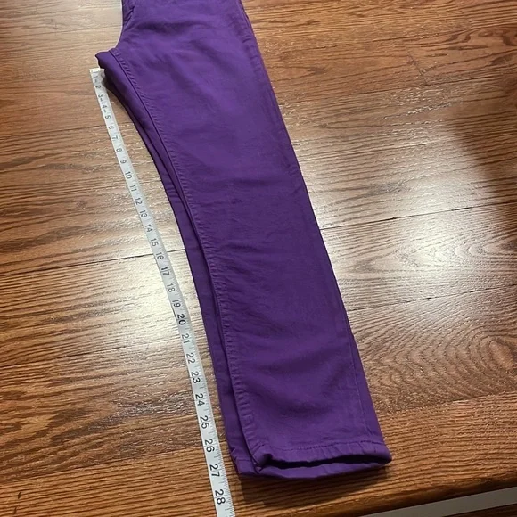 NWT CACHE vintage purple skinny stretch ankle jeans mid rise size 4 - Picture 8 of 9